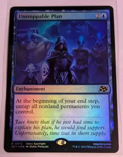 Unstoppable Plan FOIL Rare MTG Aetherdrift Magic The Gathering - Image 1
