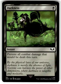 1 x Darkness - Universes Beyond: Warhammer 40,000 - NM-Mint - MTG - Image 1