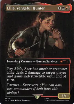 MTG Ellie, Vengeful Hunter (2203) | NM | Secret Lair Last of Us {SLD} - Image 1