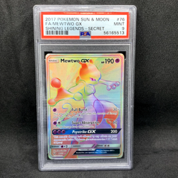 PSA 9 - Mewtwo GX 76/73 Hyper Rare - Shining Legends - Pokemon TCG - Image 1