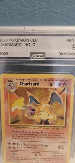 2023 #003 Charizard Classic Collection Graded AGS Mint 9 Pokemon TCG - Image 2