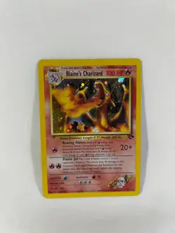 RARE 2000 POKEMON GYM CHALLENGE HOLO-CORRECTED SYMBOL #2/132 BLAINE'S CHARIZARD - Image 1