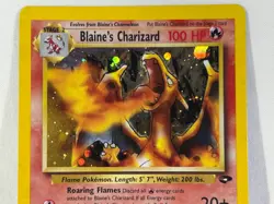 RARE 2000 POKEMON GYM CHALLENGE HOLO-CORRECTED SYMBOL #2/132 BLAINE'S CHARIZARD - Image 2