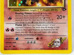 RARE 2000 POKEMON GYM CHALLENGE HOLO-CORRECTED SYMBOL #2/132 BLAINE'S CHARIZARD - Image 3