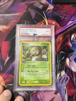 Pokemon TCG Nuzleaf 43/107 Uncommon Holo Stamped EX Deoxys 2005 Psa 9 - Image 1