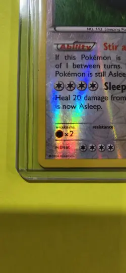 Pokemon Snorlax 80/106 Reverse Holo Rare XY Flashfire Lightly Played - Image 2