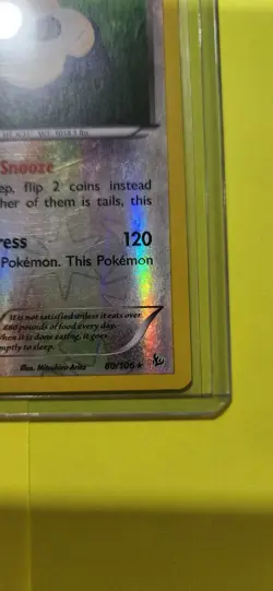 Pokemon Snorlax 80/106 Reverse Holo Rare XY Flashfire Lightly Played - Image 3