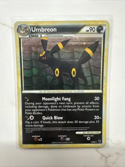 HOLO UMBREON - Undaunted Series POKEMON Holo 10/90 - Image 3