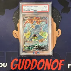 PSA 8 NEAR MINT 2021 Pokemon Evolving Skies GLOLURK V #181 Ultra Rare Full Art - Image 1