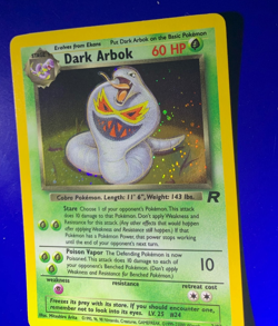 Pokemon TCG Team Rocket Dark Arbok Unlimited Holo Rare 2/82 LP+ SWIRL ?? - Image 3