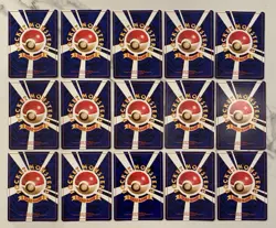 Lot of (15) Vintage 1996 Japanese Pokemon Cards Common Uncommon Never Played NM - Image 2