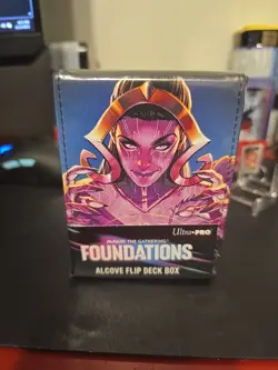 Foundations Liliana Dark Alcove Ultra Pro flip box card box for MTG + Sleeves - Image 2