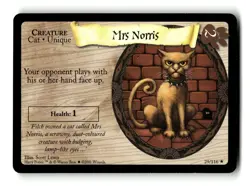 2001 Harry Potter Trading Card Game Mrs Norris 29/116 R - Image 1