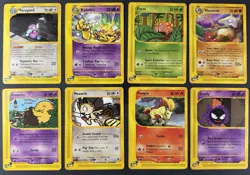 Lot of 8 Vintage Pokemon Cards - e Reader 2002 - LP-HP - Image 1