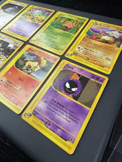 Lot of 8 Vintage Pokemon Cards - e Reader 2002 - LP-HP - Image 5
