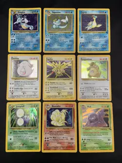 Vintage Rare Holo Pokemon Card Lot WOTC 1999 Base Set 2, Jungle, Fossil - MP/HP - Image 1