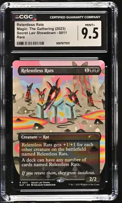 RELENTLESS RATS Secret Lair Showdown #0011 CGC 9.5 MTG - Image 1