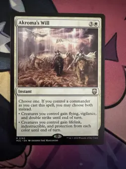 ~ Akroma's Will ~ NM ~ Commander: Modern Horizons 3 ~ MTG ~ - Image 1