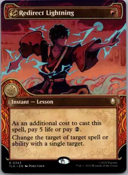 Redirect Lightning (Showcase) #0343 MTG Avatar: The Last Airbender Magic - Image 1