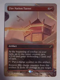 Fire Nation Turret 0064 Borderless Regular Magic The Gathering Avatar Airbender - Image 1