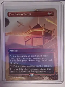 Fire Nation Turret 0064 Borderless Regular Magic The Gathering Avatar Airbender - Image 3