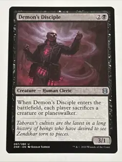 MTG Zendikar Rising Demon's Disciple 097/280 NM - Image 1