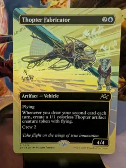 Thopter Fabricator #522 (Borderless) (First-Place Foil) Aetherdrift & Regular - Image 2