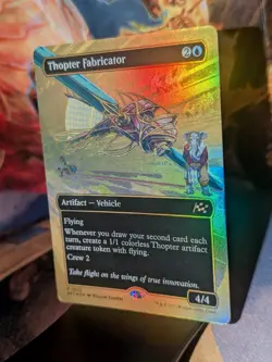 Thopter Fabricator #522 (Borderless) (First-Place Foil) Aetherdrift & Regular - Image 4