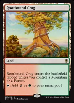 Rootbound Crag - Commander 2016 #317/351 MTG Magic The Gathering - Image 1