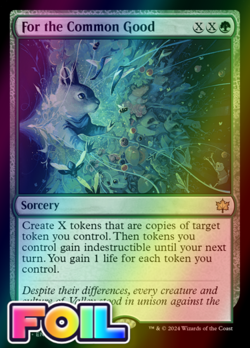 x1 For the Common Good BLB Bloomburrow MTG 172 FOIL RARE M/NM 1x - Image 1