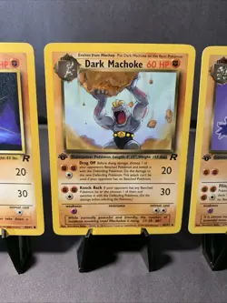 Pokemon TCG Dark Machamp Evolution Line 27/82 1st Edition WOTC VTG Team Rocket - Image 3