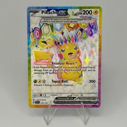 Pokemon TCG Surging Sparks Pikachu EX 219/191 Full Art Ultra Rare NM Pack Fresh - Image 1