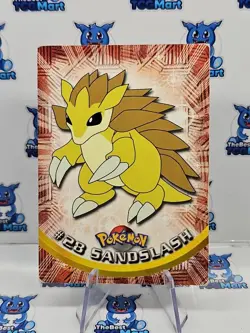 Topps Pokemon #28 Sandslash TV Animation Black Logo MP - Image 1