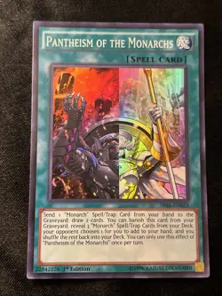 Yugioh Pantheism of the Monarchs SR01-EN023 1st Edition - Image 1