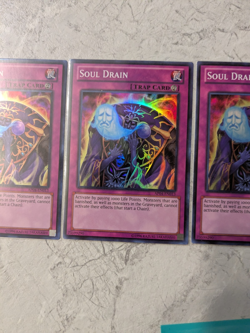 Yu-Gi-Oh! Soul Drain (x3), Super Rare, Unlimited, AP04-EN013, NM - Image 3