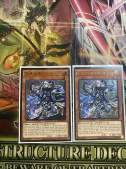 *** SAGE WITH EYES OF BLUE *** ULTIMATE RARE OP27-EN001 YUGIOH! X2 - Image 1