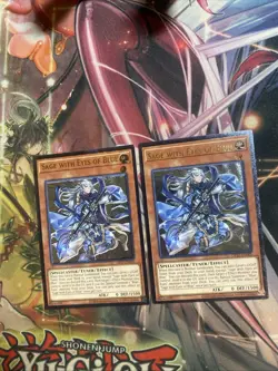 *** SAGE WITH EYES OF BLUE *** ULTIMATE RARE OP27-EN001 YUGIOH! X2 - Image 2
