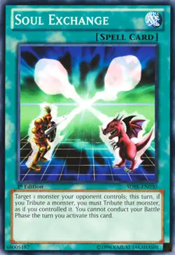 Yugioh! MP Soul Exchange - SDBE-EN030 - Common - 1st Edition Moderately Played, - Image 1