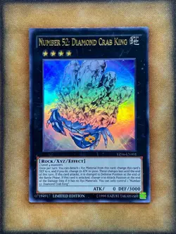 Yugioh Number 52: Diamond Crab King YZ06-EN001 Ultra Rare Limited Edition NM - Image 1