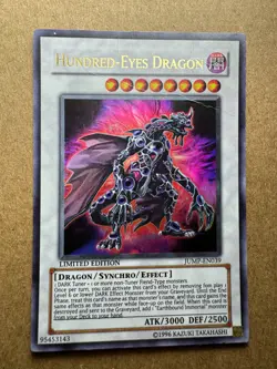 Hundred-Eyes Dragon JUMP-EN039 Shonen MP Yugioh Crease - Image 1