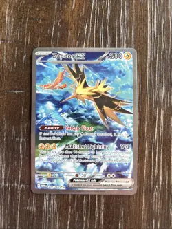 Pokemon TCG Zapdos EX Scarlet Violet 151 Special Illustration Rare Card 202/165 - Image 3