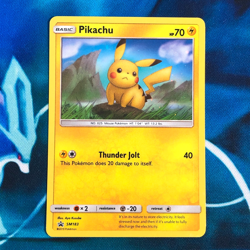 Pikachu - SM183 - Black Star Holo Rare Promo - Pokemon Card - LP - Image 1