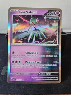 Iron Valiant 080/162 Temporal Forces Holo Rare Pokemon Card NM - Image 1