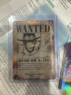 One Piece TCG - Portgas.D.Ace - Wanted Poster - (Error Card) - OP13 - Image 1