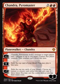 Chandra, Pyromaster Light Play, English Magic the Gathering MTG Archenemy: Nicol - Image 1