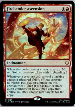 Firebender Ascension R Avatar: The Last Airbender 137 NM Foil Magic - Image 1