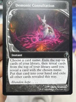 Demonic Consultation (Future Sight) Mystery Booster 2 • Pack Fresh • Mtg (2232) - Image 1