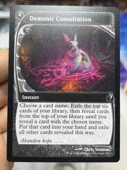 Demonic Consultation (Future Sight) Mystery Booster 2 • Pack Fresh • Mtg (2232) - Image 2