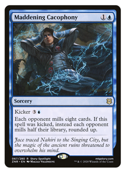 MTG - 1 x Maddening Cacophony - Rare Sorcery - Zendikar Rising (ZNR) - M/NM - Image 1