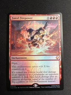 Fated Firepower - Avatar: The Last Airbender Magic The Gathering MTG NM Foil - Image 1